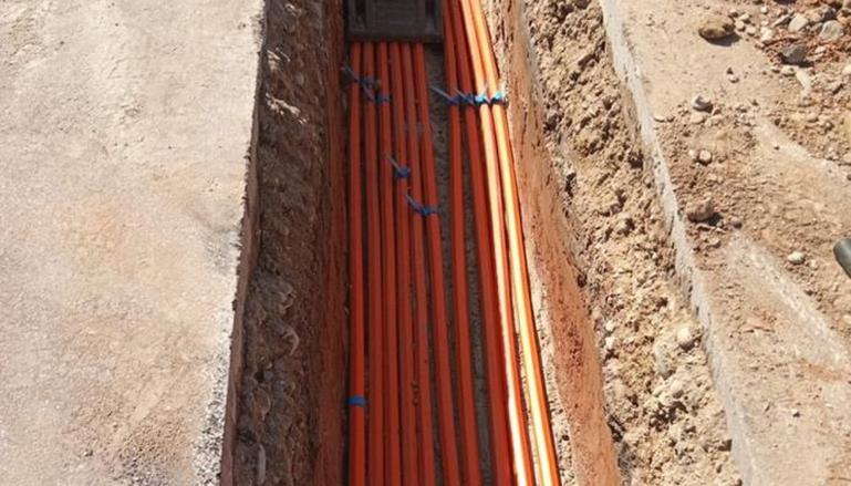 Fibre optique - tranchée